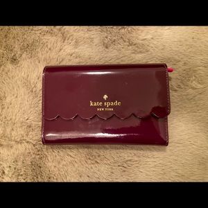 Kate spade burgundy wallet